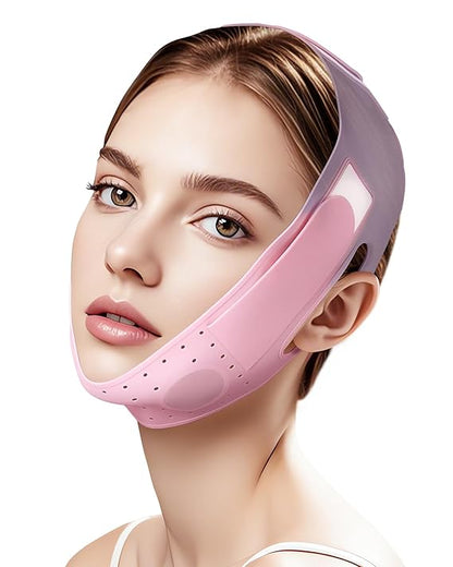 V-Line Sculpting Face Mask – Silicone Chin Strap for Jawline Tightening & Double Chin Reduction