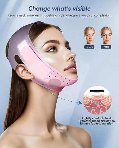 V-Line Sculpting Face Mask – Silicone Chin Strap for Jawline Tightening & Double Chin Reduction