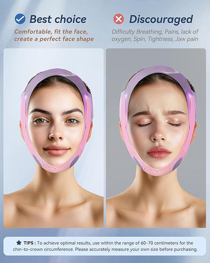 V-Line Sculpting Face Mask – Silicone Chin Strap for Jawline Tightening & Double Chin Reduction