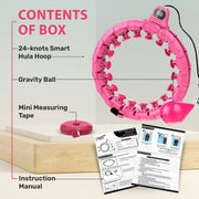 Smart Weighted Hula Hoop - Fun Fitness Core Training | 1 Year Warranty | UPGRADED