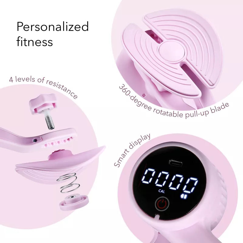 Pelvic Trainer Pro - Inner Thigh & Pelvic Floor Muscle Toner - Smart Adjustable Device with Display